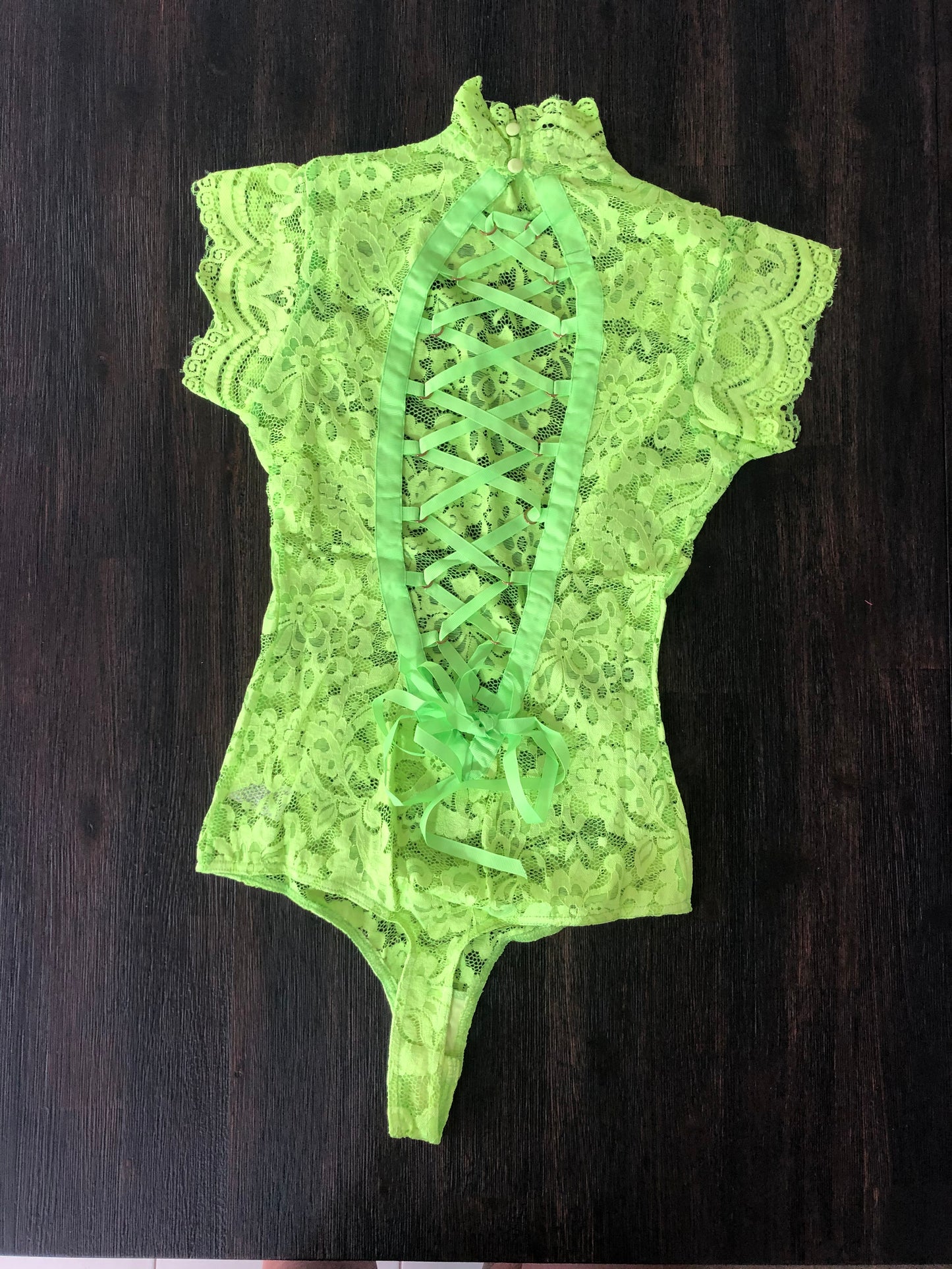 NEON lace bodysuit