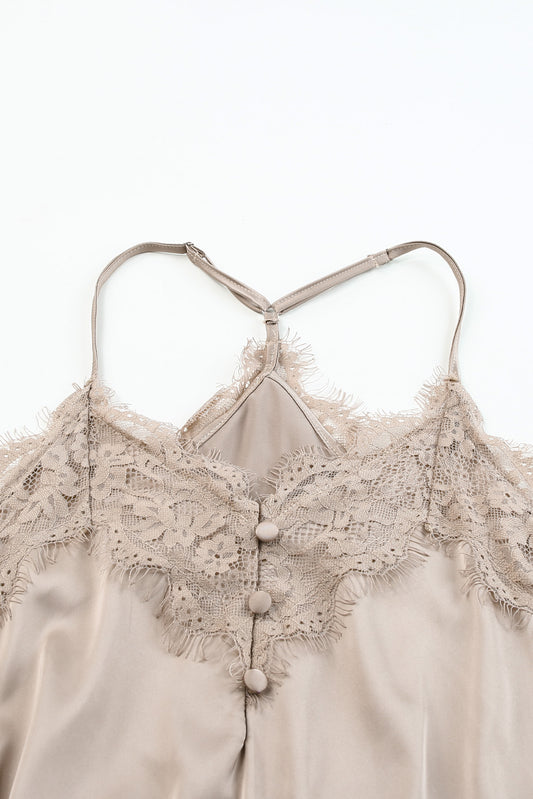 Nude Satin Bodysuit