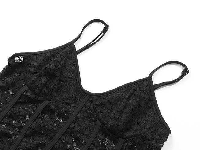 Black 'Mary' Bodysuit