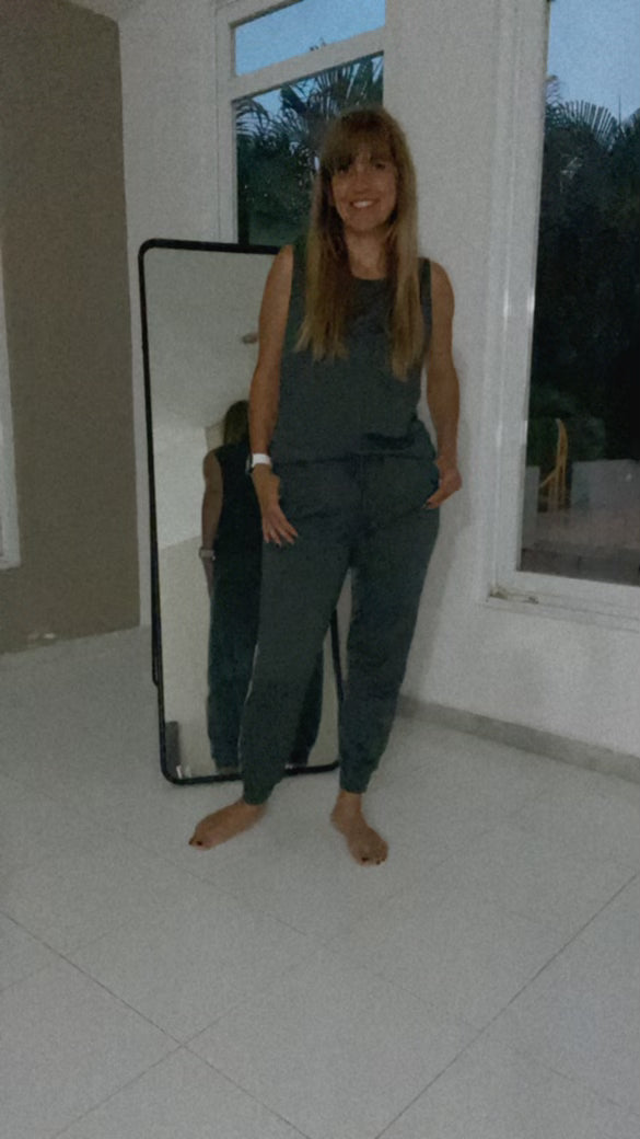 Loungewear Jogger Set Sleeveless Top & Long Pant