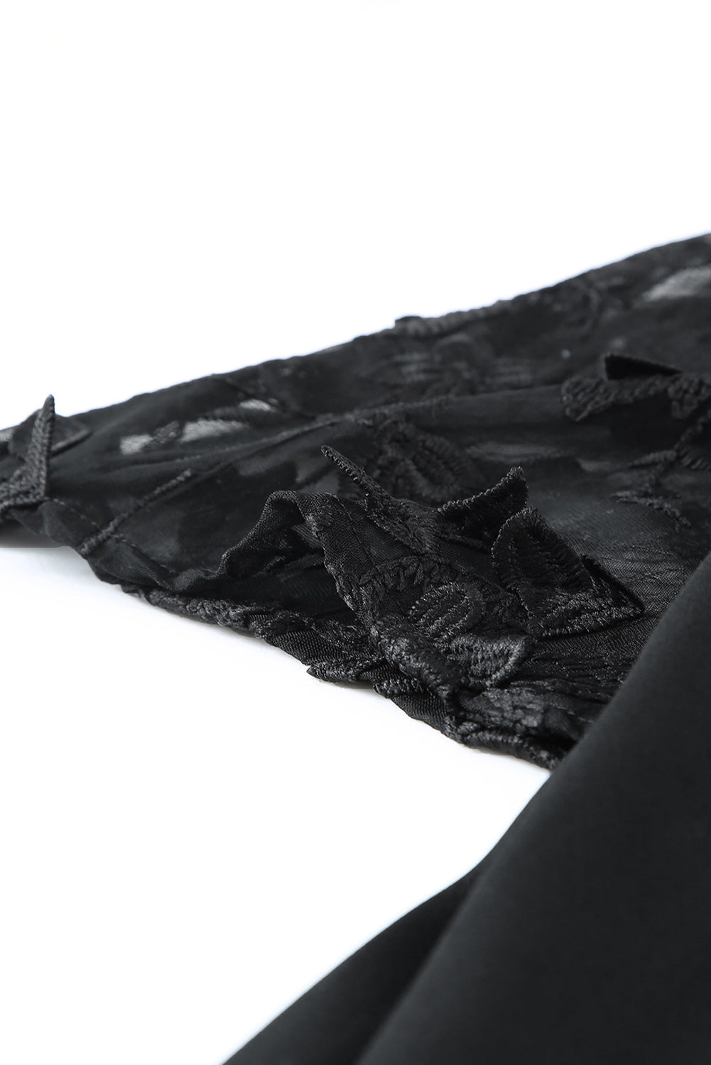 Black open-front Kimono
