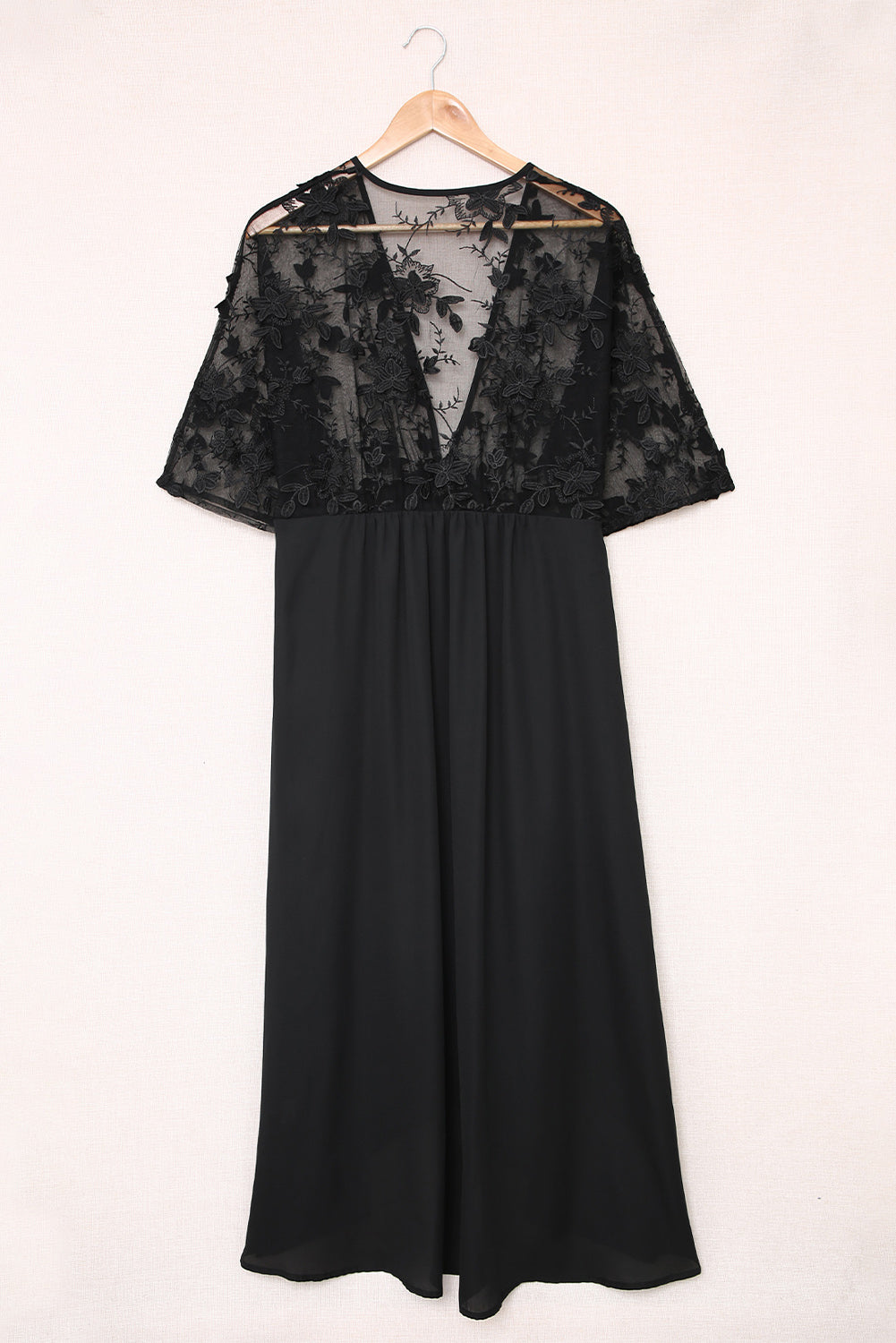 Black open-front Kimono