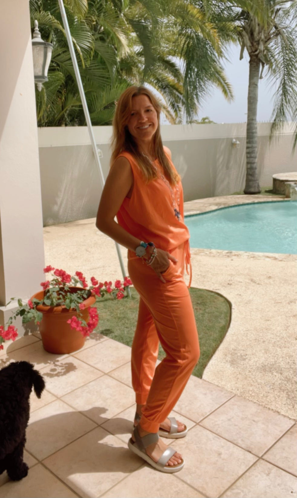 Loungewear Jogger Set Sleeveless Top & Long Pant