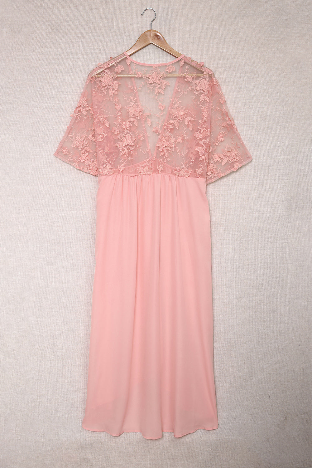 Pink open-front Kimono